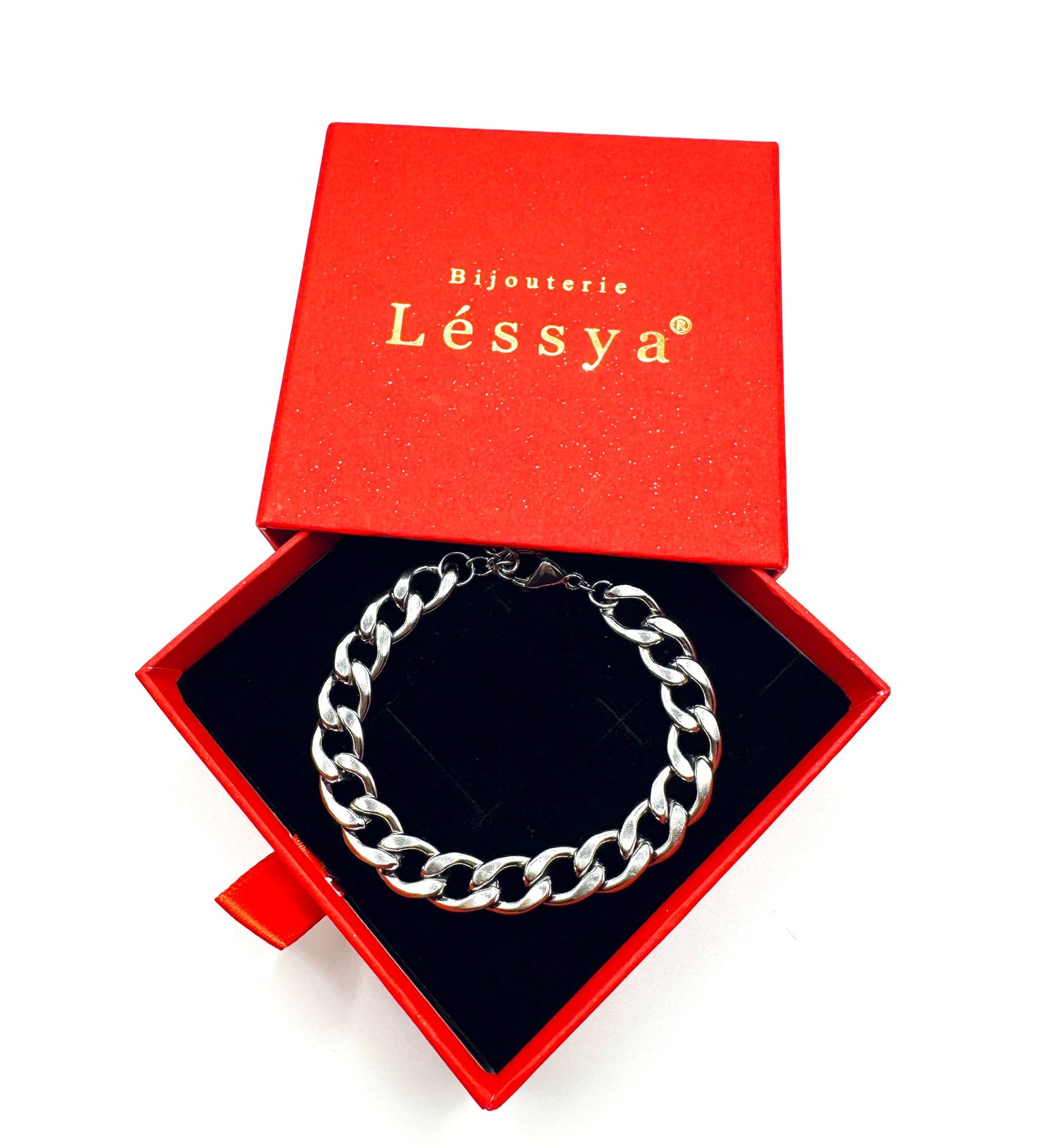 Magnifique coffret de deux bracelets Gabriel en acier inaltérable pour elle et lui